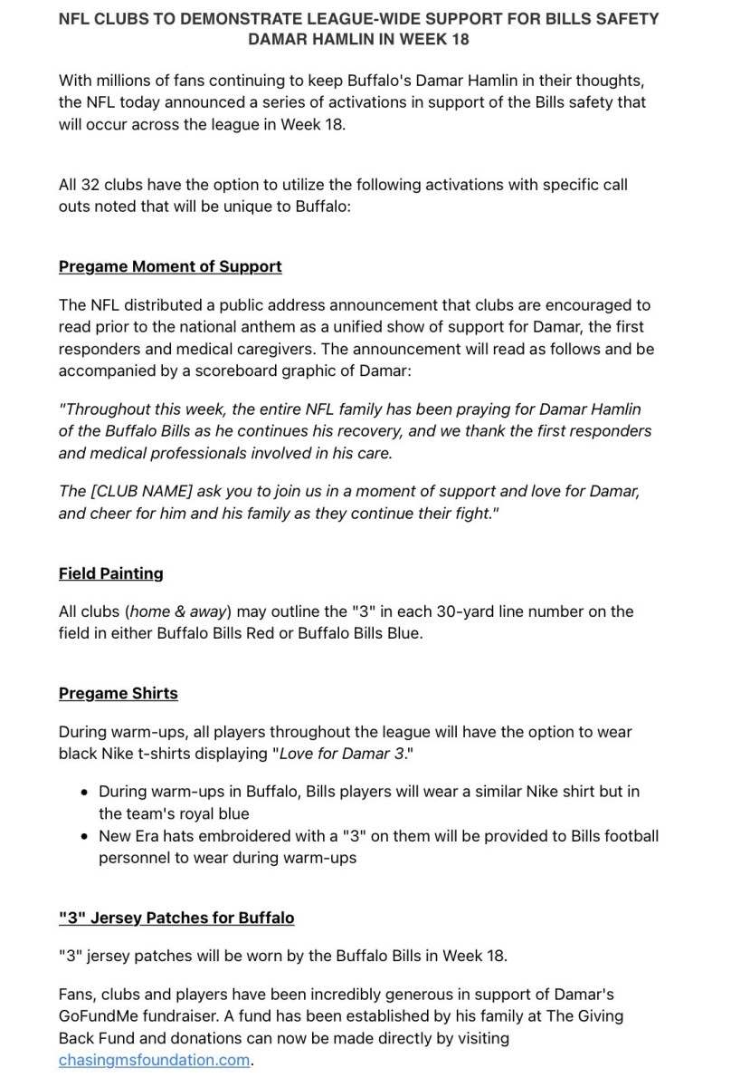 Via: NFL Comminucations